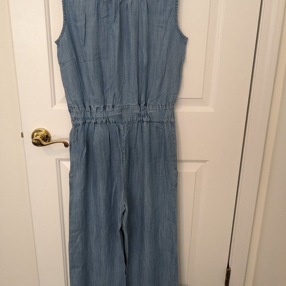 NWOT Woven By Synergy Chambray Jumpsuit Small - Picture 3 of 6